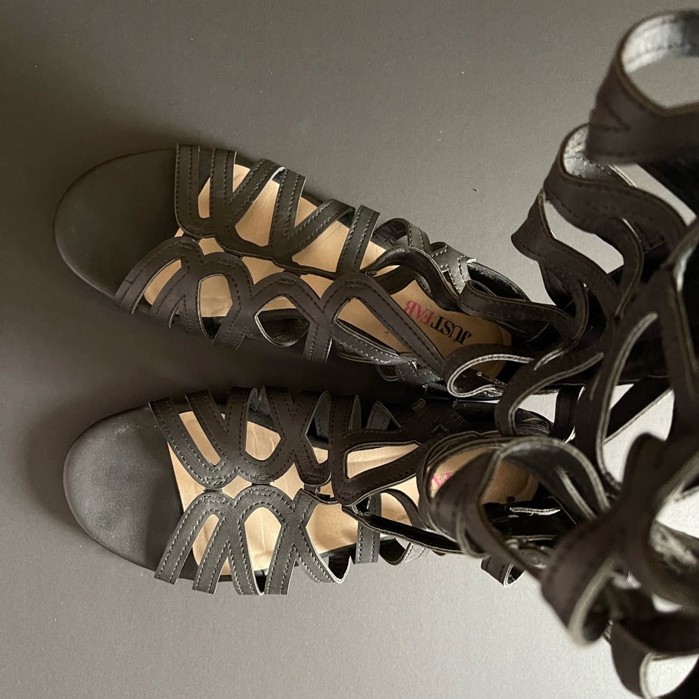Knee High Gladiator Sandals